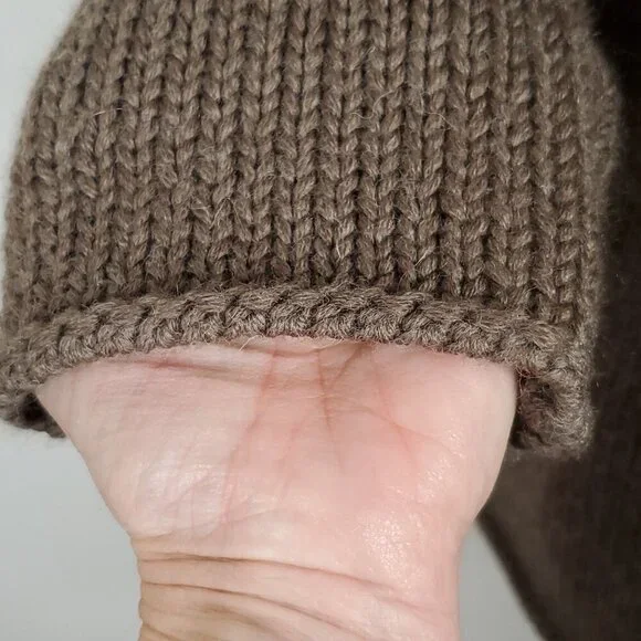 Soft Surroundings Women Cardigan Sweater M Brown Wool Blend Quiet Luxury Elegant - Picture 3 of 11